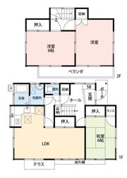 厚木市山際 戸建ての間取り画像