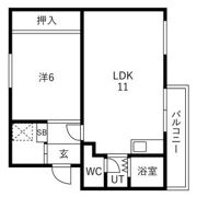 ヴィラナリー苫小牧の間取り画像