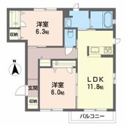 カドルセゾンもえぎの間取り画像