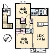 Fore Castle II棟の間取り画像