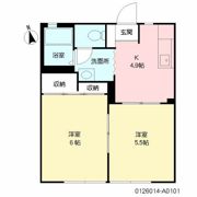 第二ユーカリアパートの間取り画像