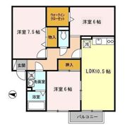 セジュールさびしろ Cの間取り画像