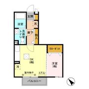 プレスティージュ大月の間取り画像
