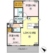 (仮称)D-ROOM別所町A棟の間取り画像