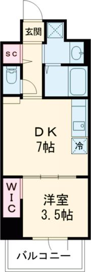 MAISHIN神戸三宮EASTの間取り画像
