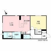 シャーメゾン西新グランデⅡの間取り画像