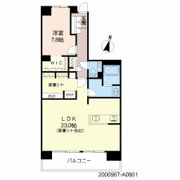 プライムメゾン百道浜の間取り画像