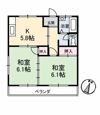 ハイツミヤモトの間取り画像