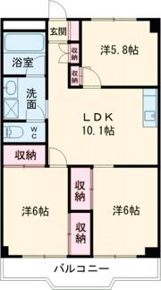 AKATSUKIマンションの間取り画像