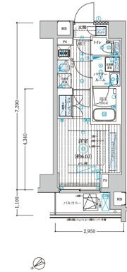 ブライズ鶴見本町通MAXIVの間取り画像