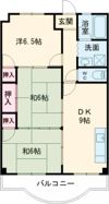 コーポ村下の間取り画像