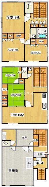 観光通一戸建の間取り画像