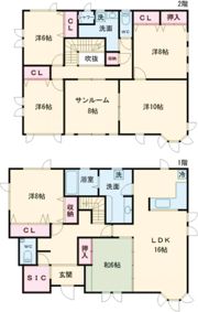 昭和1丁目19番貸家の間取り画像