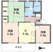 ハイツ北在家の間取り画像