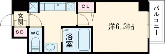 グランカリテ神戸WESTの間取り画像