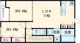 EVER LIFE 大久保Ⅱの間取り画像