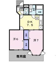 シック ヴィラ飯倉Bの間取り画像