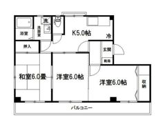ヴィレッジ北栄の間取り画像