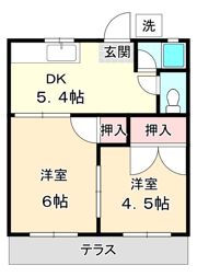 西脇ハイツの間取り画像