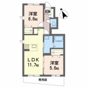 Flora（フローラ）B棟の間取り画像