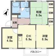 ビューハイム原田 B棟の間取り画像