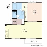 アネックス清風 A棟の間取り画像
