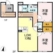 サンモール浜館の間取り画像