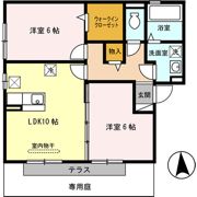 セジュール輪の間取り画像