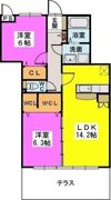 プレアパーク井上の間取り画像