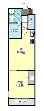 クレアーレ伏見南の間取り画像