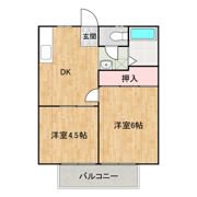 あけぼのセントラルコーポBの間取り画像