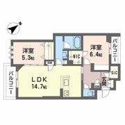 シャーメゾンステージ茨木春日の間取り画像