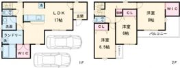加古川市尾上町養田・戸建の間取り画像