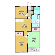 コーポすぎBの間取り画像