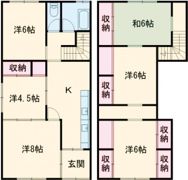 住吉町14番貸家の間取り画像