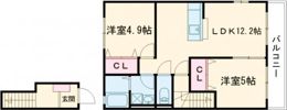 ハレワレアの間取り画像