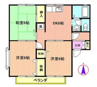 リバーサイドハイツの間取り画像