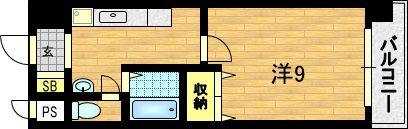 ハウスセゾン御所南の間取り画像