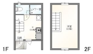 ikka西牟田 B棟の間取り画像