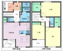 (仮称)三島市萩新築長屋住宅の間取り画像
