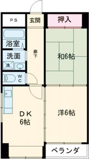 エバーグリーンⅡ番館の間取り画像
