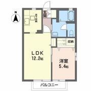メゾン花巧房Dの間取り画像