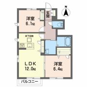シャーメゾン白鳥Aの間取り画像