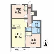 サンライズ新小路の間取り画像