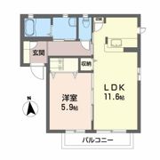 メゾン・ランツェスBの間取り画像