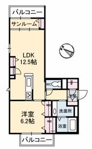 メゾンこころ B棟の間取り画像