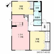 ディアコート鉄輪 A棟の間取り画像