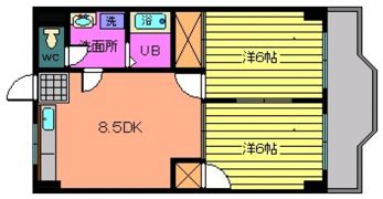 シャトレ祇園の間取り画像