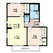 プロヴァンス Eの間取り画像