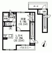 レックス北野Ⅲの間取り画像